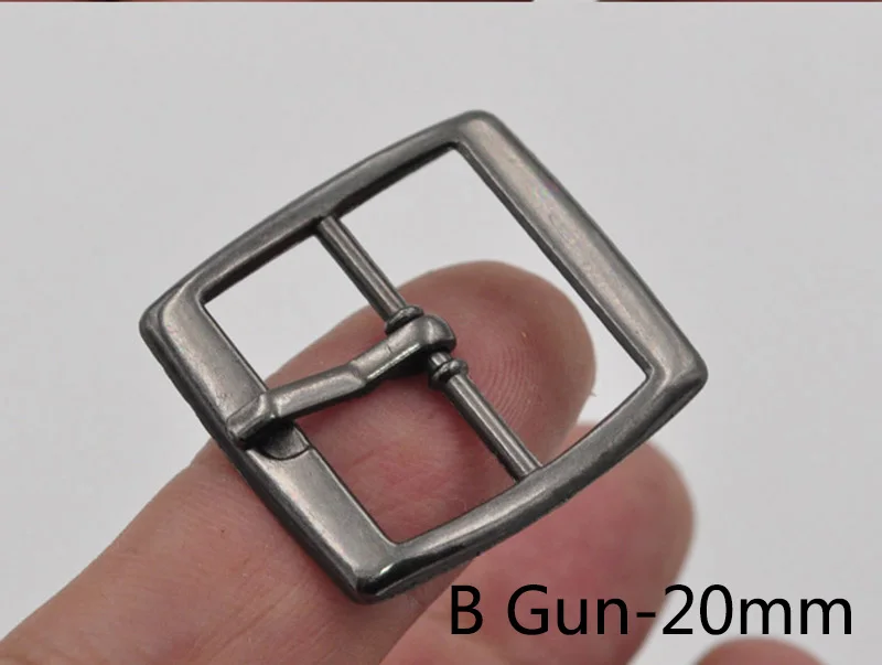 BGun-20mm Meetee 5/10 шт. ID20mm металлический штырь пряжки ремня сумки ремень слайдер регулятор крючка индивидуальные заказы декоративная пряжка кожа аппаратных аксессуары для ванной комнаты - Цвет: BGun-20mm