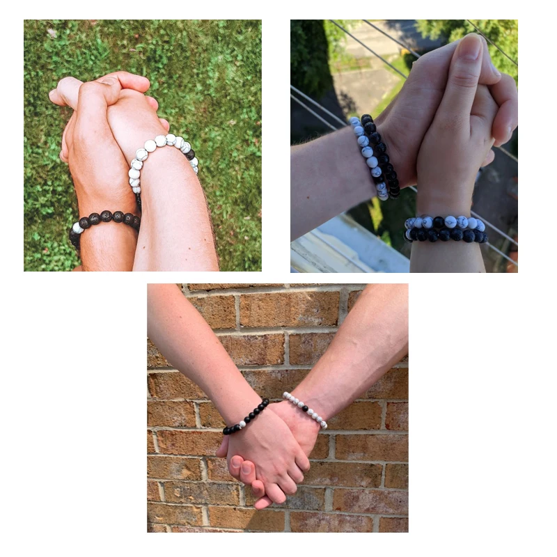 Лидер продаж 2 шт./компл. 7 стильных парных браслетов классический браслет из