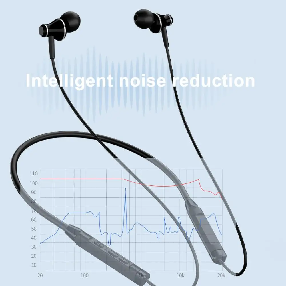 

HOT SALES!!! N09 Bluetooth 5.1 Wearable Black Wireless Earphones for Phone