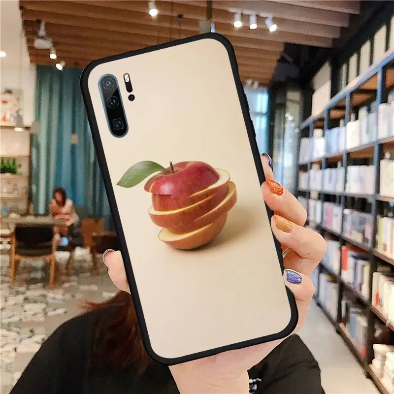 

Creativity design fruit apple Phone Case For Huawei honor Mate P 9 10 20 30 40 Pro 10i 7 8 a x Lite nova 5t silicone funda