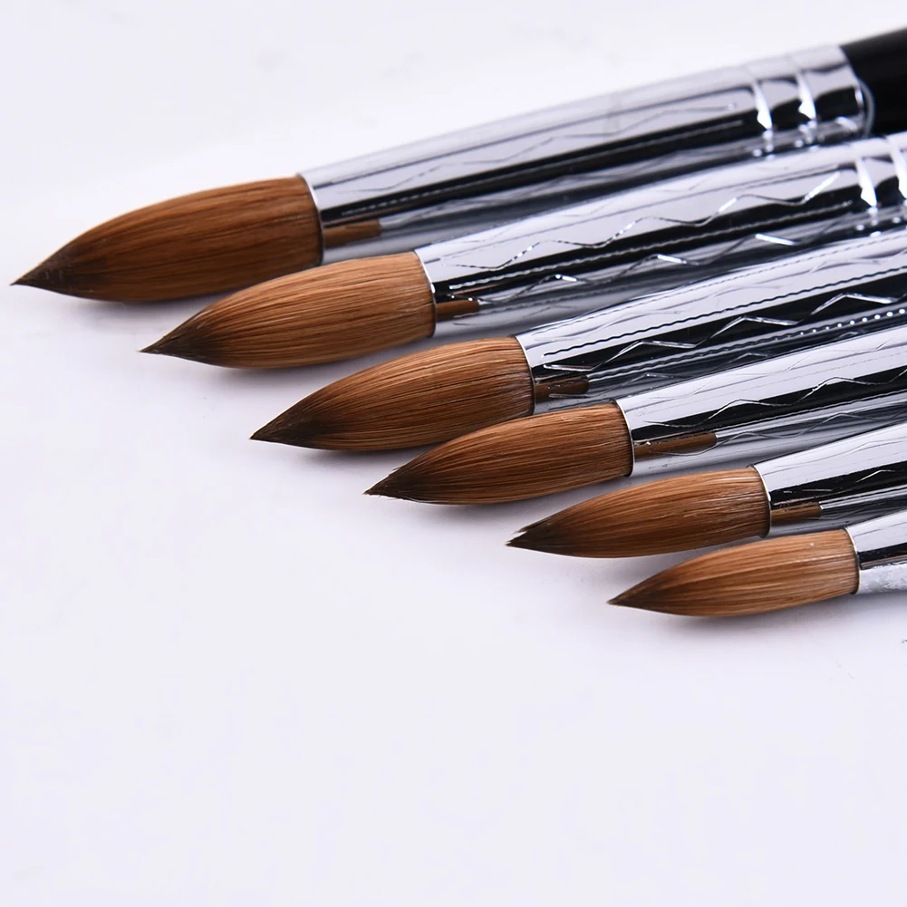 Напечатанные норковые волосы кисти для рисования ногтей ручки начинающих