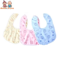 5pcslot baby bibs waterproof mouth water towel cotton bib infants ultra soft bib pocket a variety of color rice
