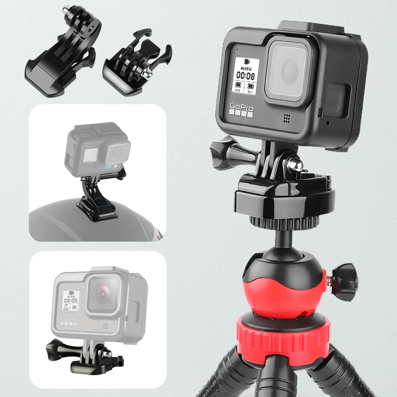 LANBEIKA для Gopro 10 9 8 7 6 адаптер изогнутое плоское поверхностное крепление базовый