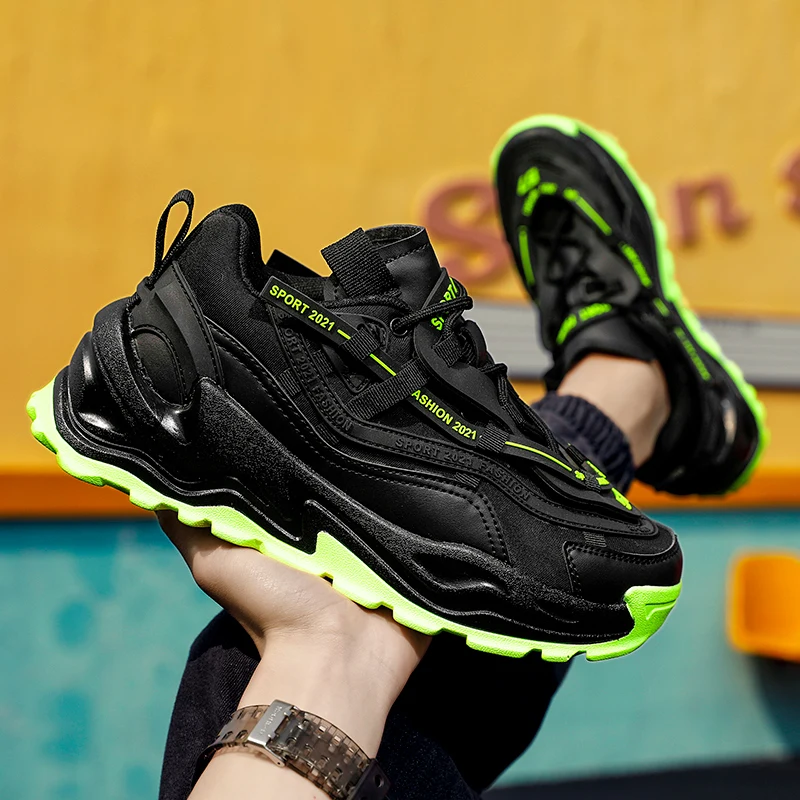 Новые трендовые мужские повседневные кроссовки 2021 летняя модная брендовая