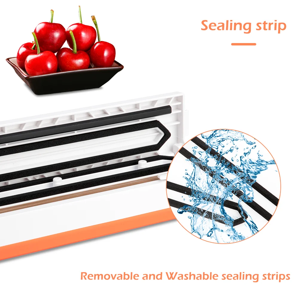 

Vacuum Sealer Packaging Machine Household Food Film Sealer Vacuum Packer Keep Food Fresh 220V/110V FREE GIFT 10pcs Storage Bags