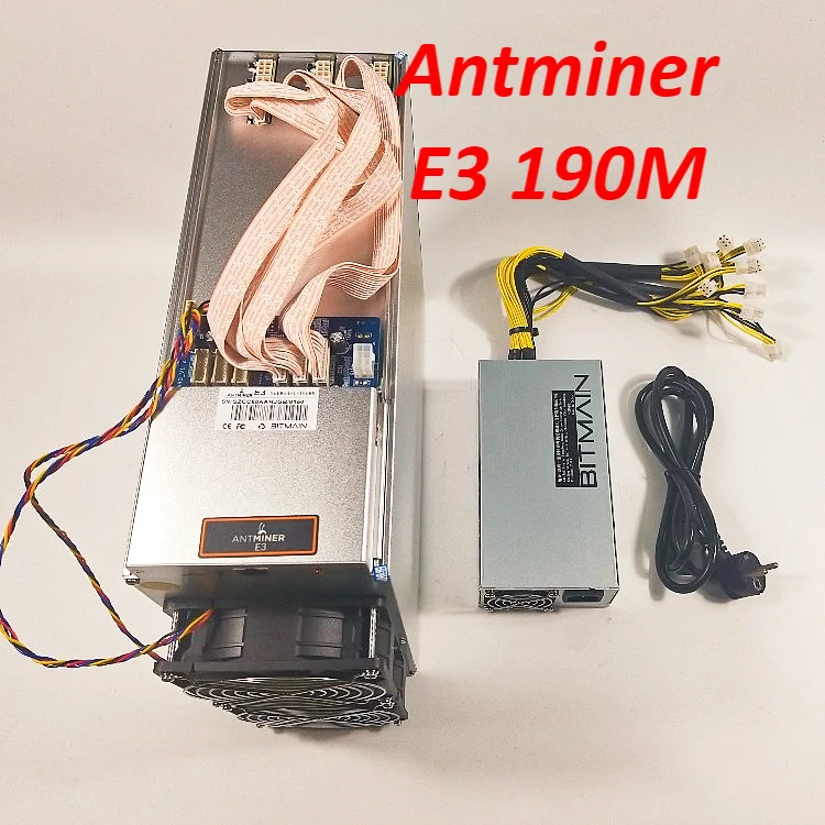 Asic Ethash эфириума ETH Майнер Antminer E3 170-200MH/S с PSU и т. д. лучше чем на возраст 6 8 12 GPU Шахтер