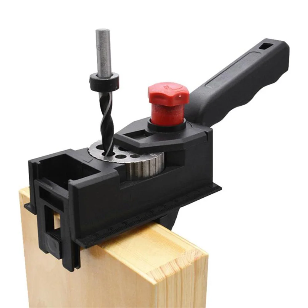 

10 Holes Woodworking Drilling Locator DIY Guide Punching Dowel Positioner 3-12mm Wide Application Range Easy to Operate