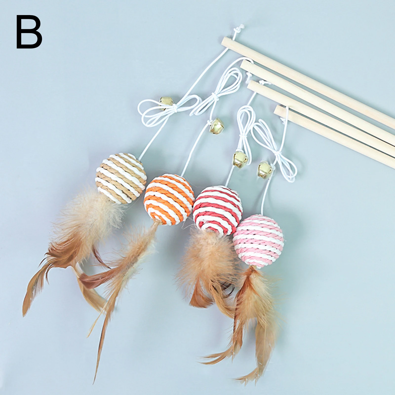 40 см домашнее животное игрушка для кошки &quotДразнилка&quot игрушки перо Лен палочка