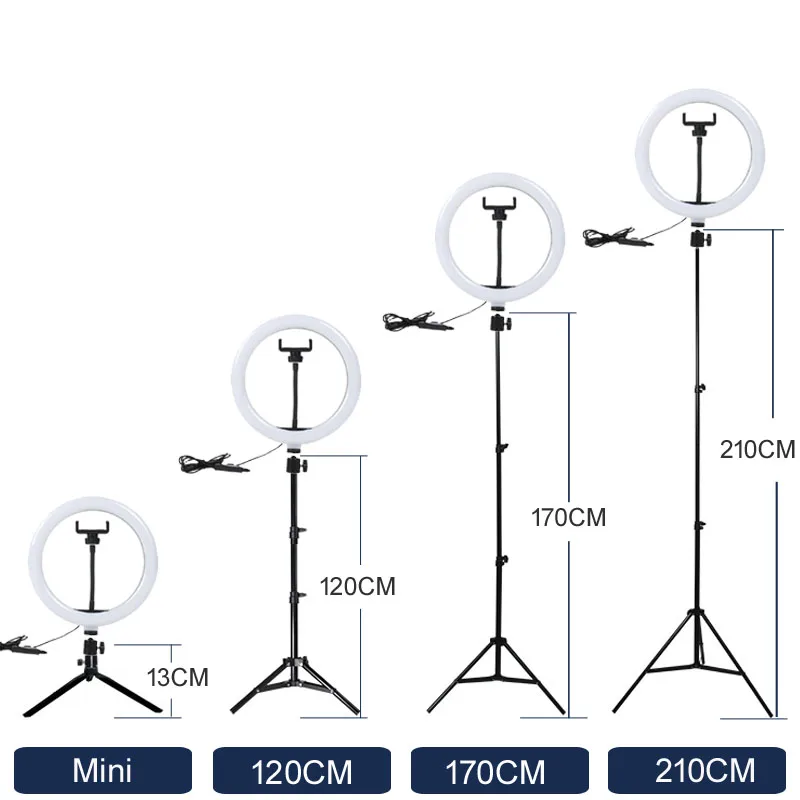 Selfie Ring Light Tripod Photography Stand For Youtube Mobile Phone Smartphone Camera Live Video Streaming Lamp Holder | Электроника