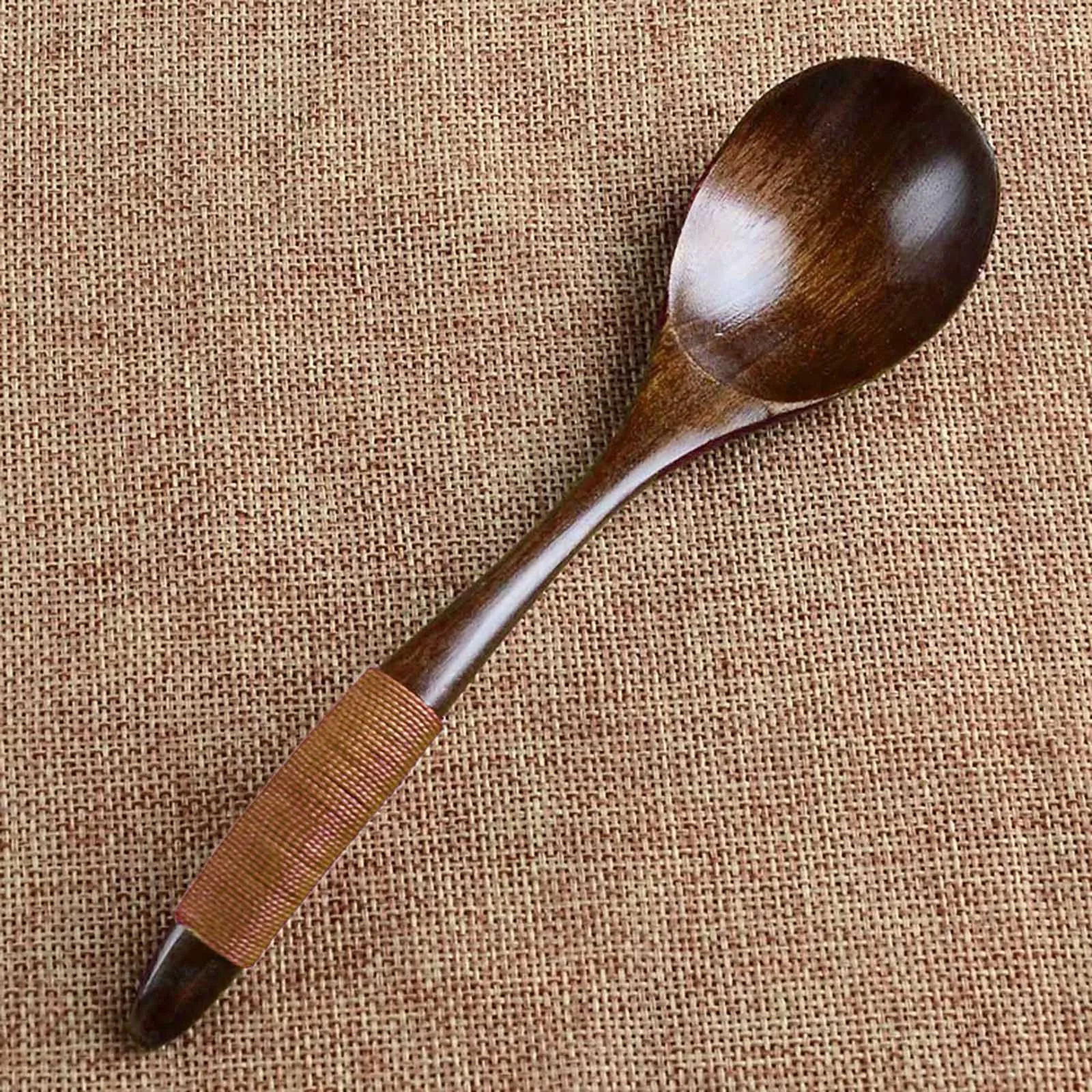 Japanese-style Handle Wooden Spoon Coffee Stirring Rod Tea Dessert Mixing Soup Tableware Kitchen Supplies | Дом и сад