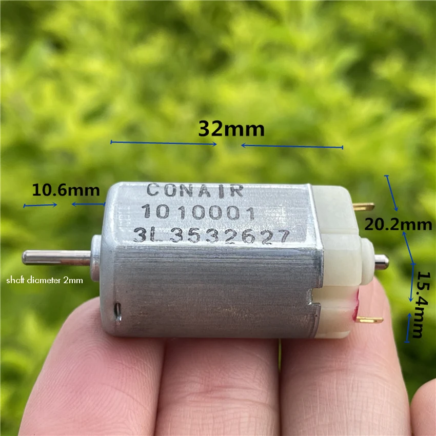 180 DC Motor 3V-12V 13600 rpm High Torque Electric Toy Strong Magnetic Carbon Brush for DIY Models 2 mm Shaft | Обустройство дома