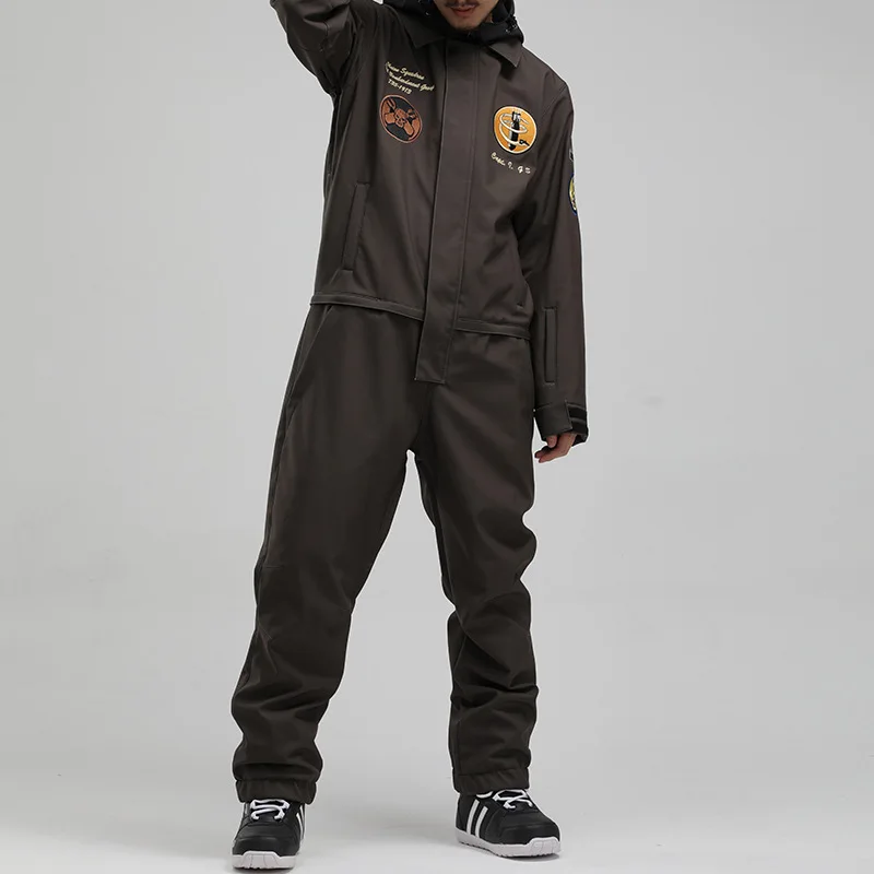 Модный женский и мужской зимний костюм для сноубординга водонепроницаемый