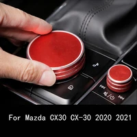 car multimedia central control air conditioner knob ring protection cover decoration cover for mazda cx30 cx 30 2020 2021