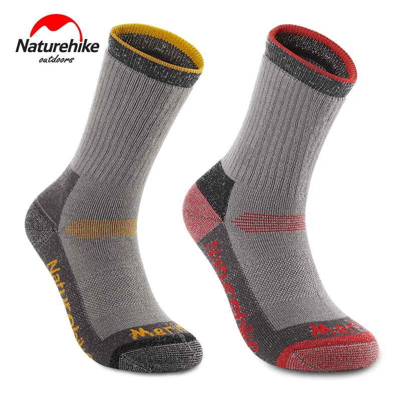 

Naturehike Male Female Merino Wool Socks Outdoor Men Women Winter Camping Ski Socks Thermal Socks Super Thick Warm Socks M/L