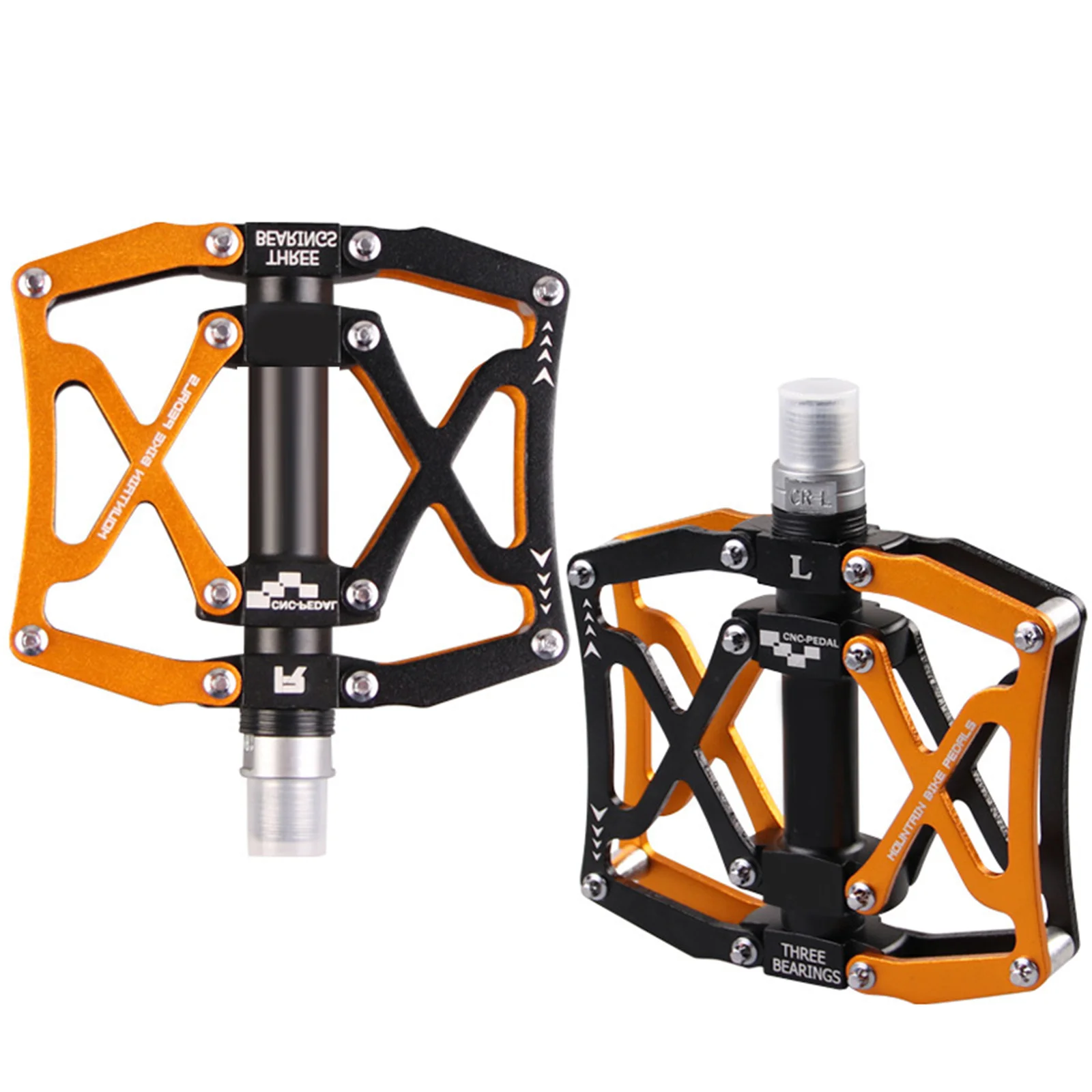 

Bike Pedals 9/16 Mountain Road Bicycle Flat Pedal with Anti-Skid Pins Universal Lightweight Aluminum Alloy Pedal SM