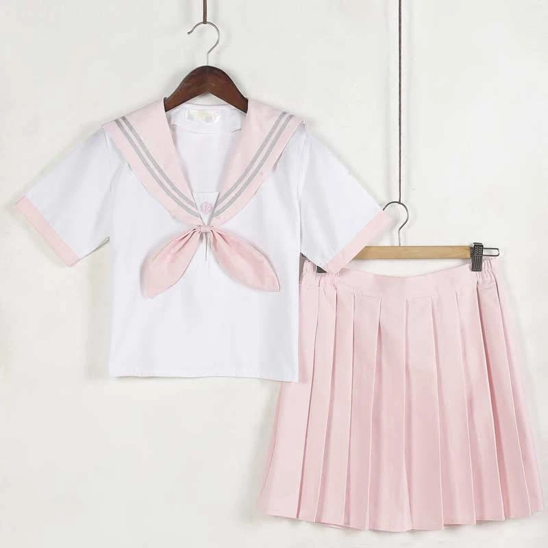 

Japanese navy Feng Shui suit suit female college wind short-sleeved Japanese uniforms JK uniforms cute student clothes