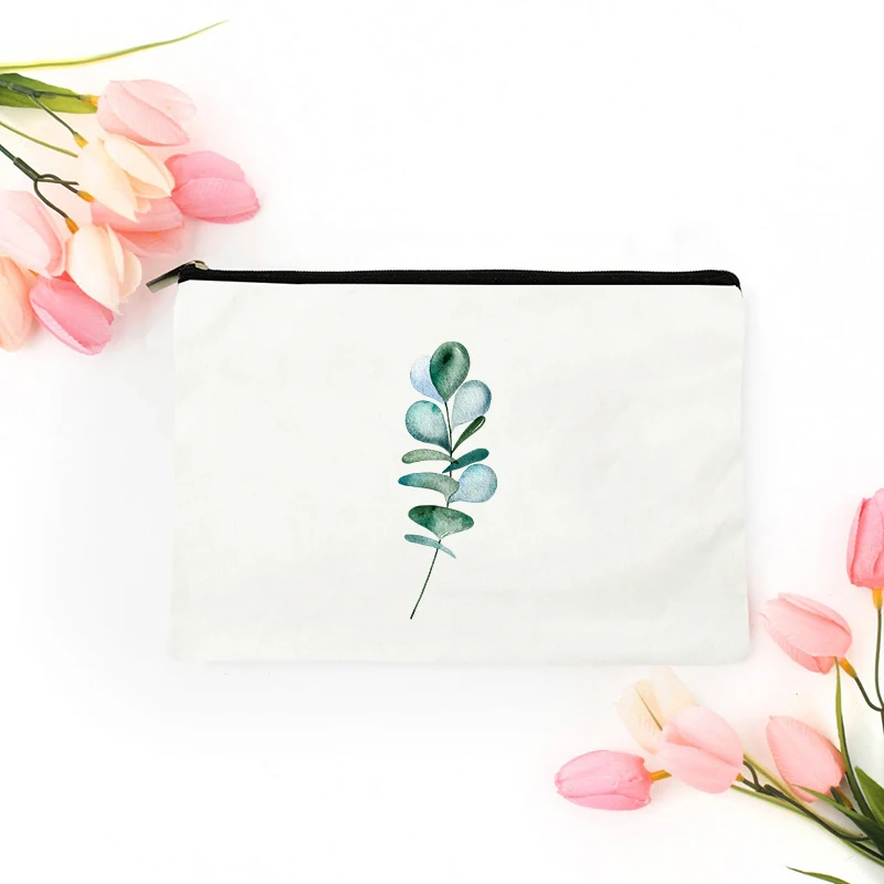 

Flower Cosmetic Bag for Makeup Free Shipping Bags Mini Handbags Women's Pouch Storage Travel Kawaii Organizer Make Up Woman