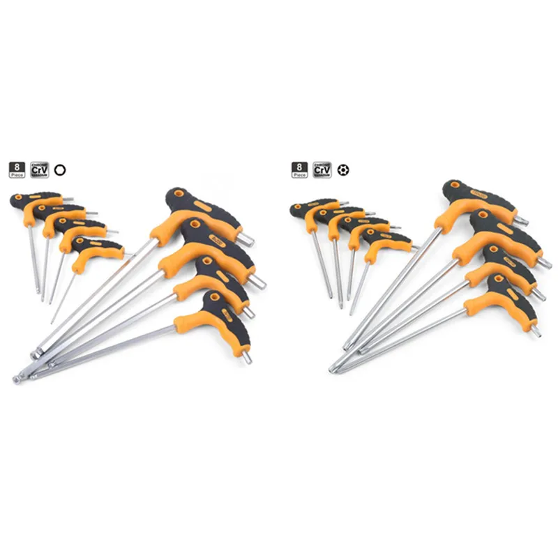 Т Бар Ручка шестигранный гаечный ключ/Безопасность Torx ручные инструменты