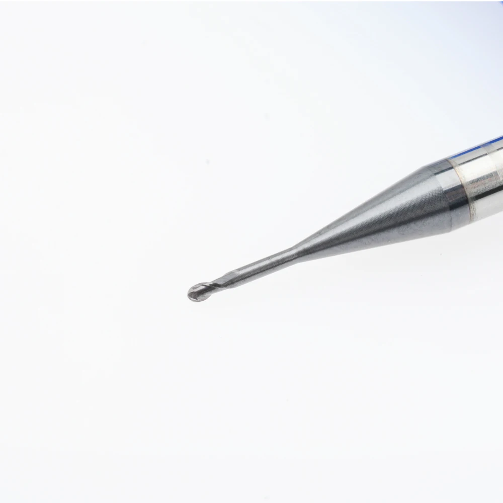 Концевая фреза CGS R0.25/R0.3/R0.4/R0.5/R0.75/R1/R1X20X4X50L/HRC50 твердосплавная с длинным вырезом