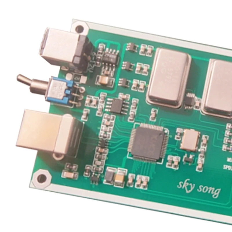 

XMOS XU208 Board Asynchronous USB Coaxial Fiber Output Digital Interface IIS DSD256 Spdif Dop64 with Acrylic Sheet