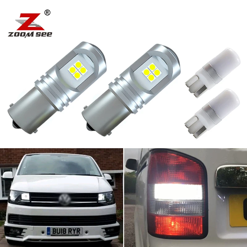 

100% Canbus error free White LED DRL bulb + Reverse + parking side light kit for VW Transporter T5 T5.1 T6 2010-2019
