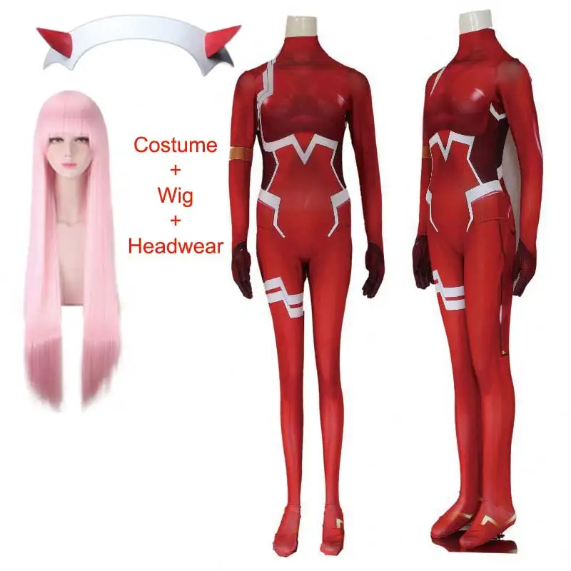 Darling в franxx 02 ноль два косплэй костюм для женщин Костюм Хэллоуина Нарядная одежда