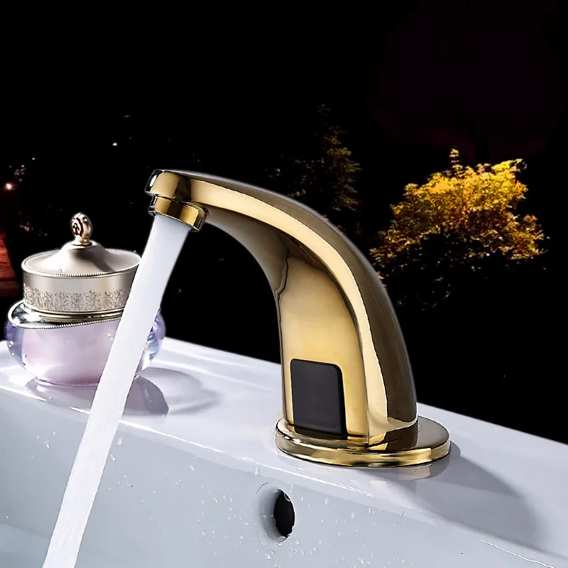 Бесконтактный смеситель для раковины с инфракрасным датчиком умный Индуктивный