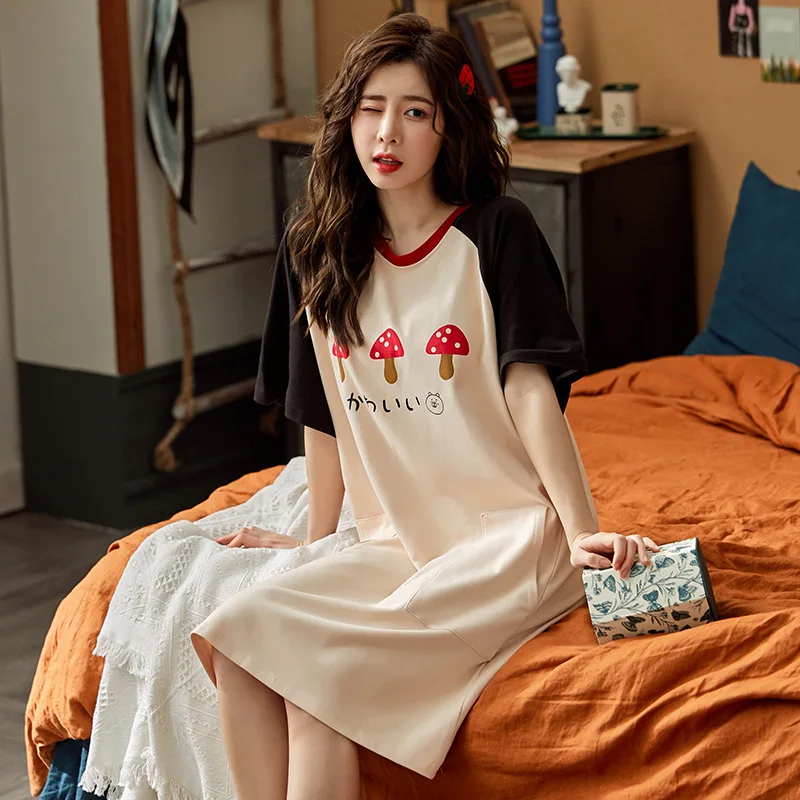 Летнее сексуальное ночное платье женское белье на бретельках ночная рубашка