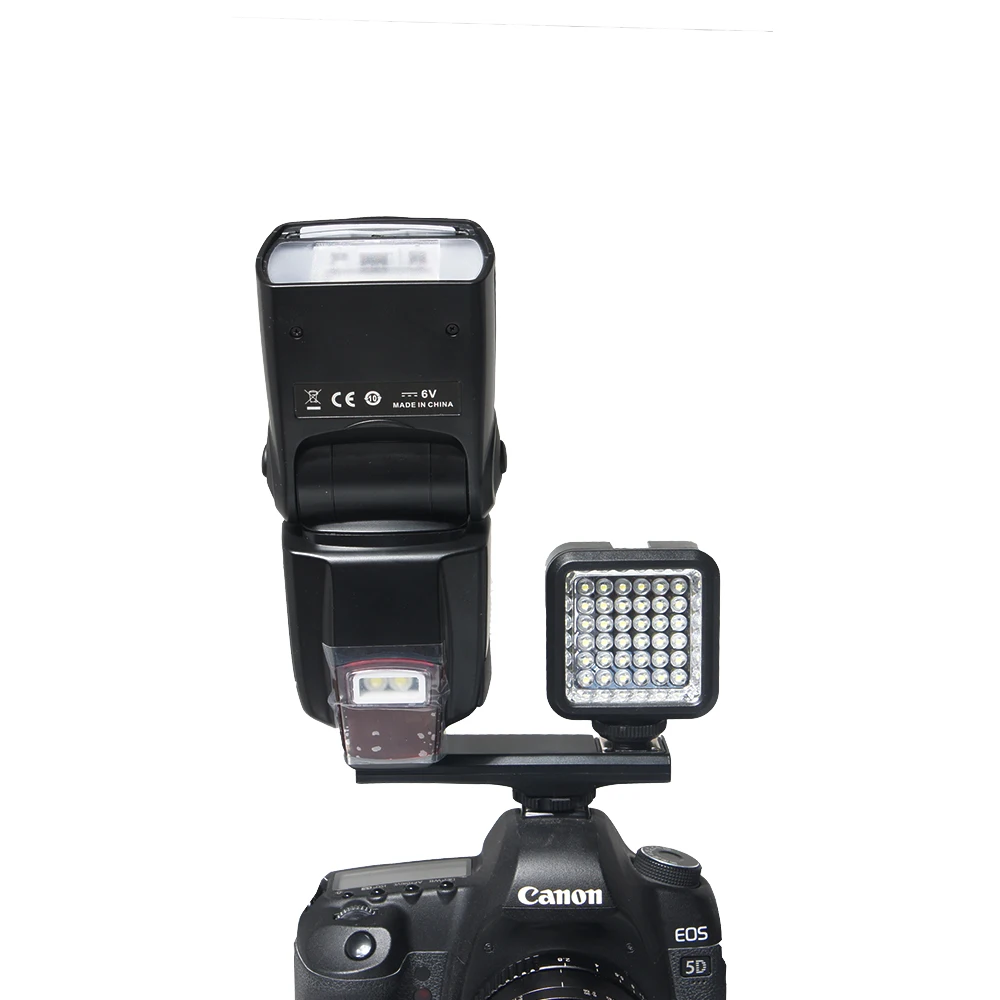 Двойной светильник для вспышки Speedlite сплиттер Canon 7DII 70D 5DIII Nikon D7100 D7200 DSLR