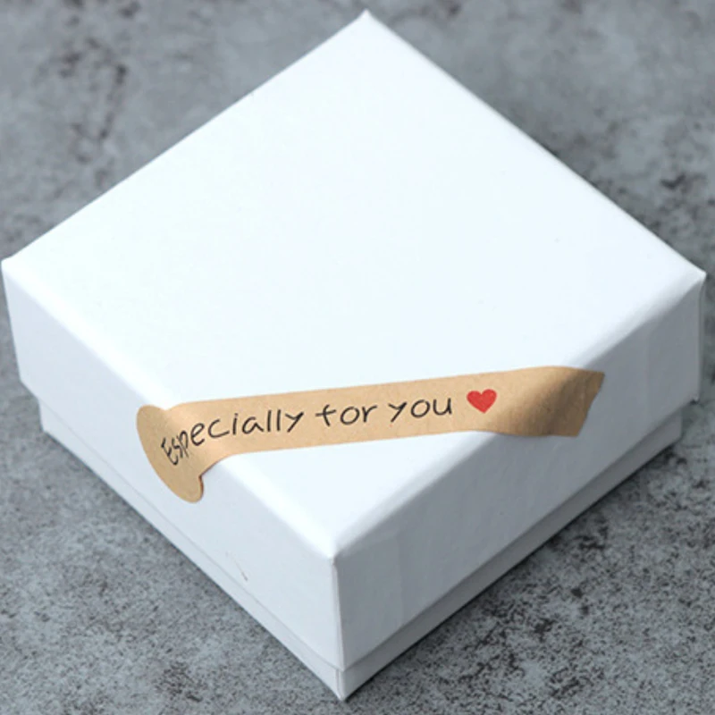 

200pc Vintage Craft Paper Sealing Sticker DIY Gifts Heart Stickers Scrapbooking Baking Decoration Label for Partner Business Bag