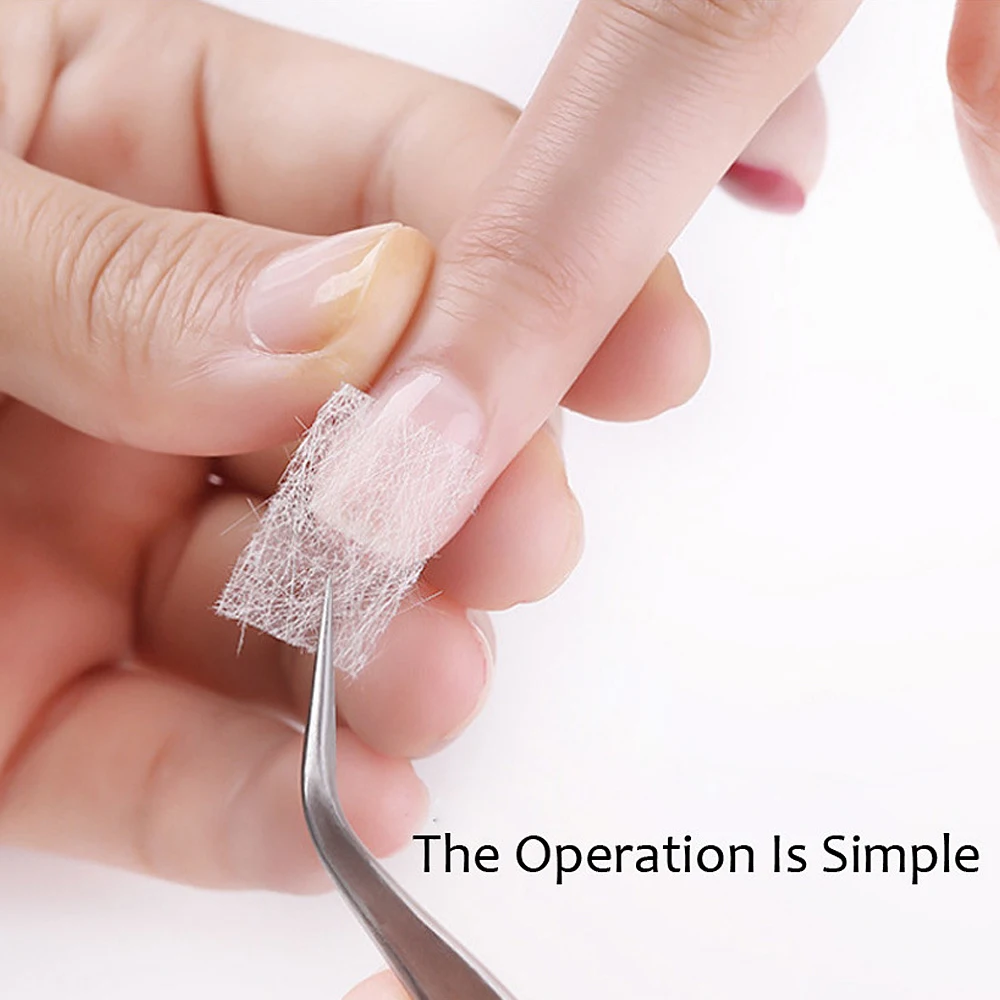 Шелковое стекловолокно для наращивания ногтей форма из нетканого шелка УФ гель