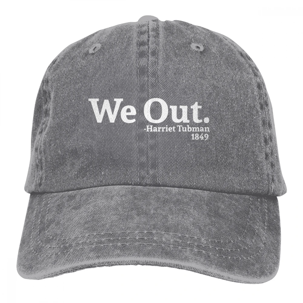 We Out Harriet Tubman Casquette черные унисекс Мужские Женские джинсовые бейсболка с ремешком