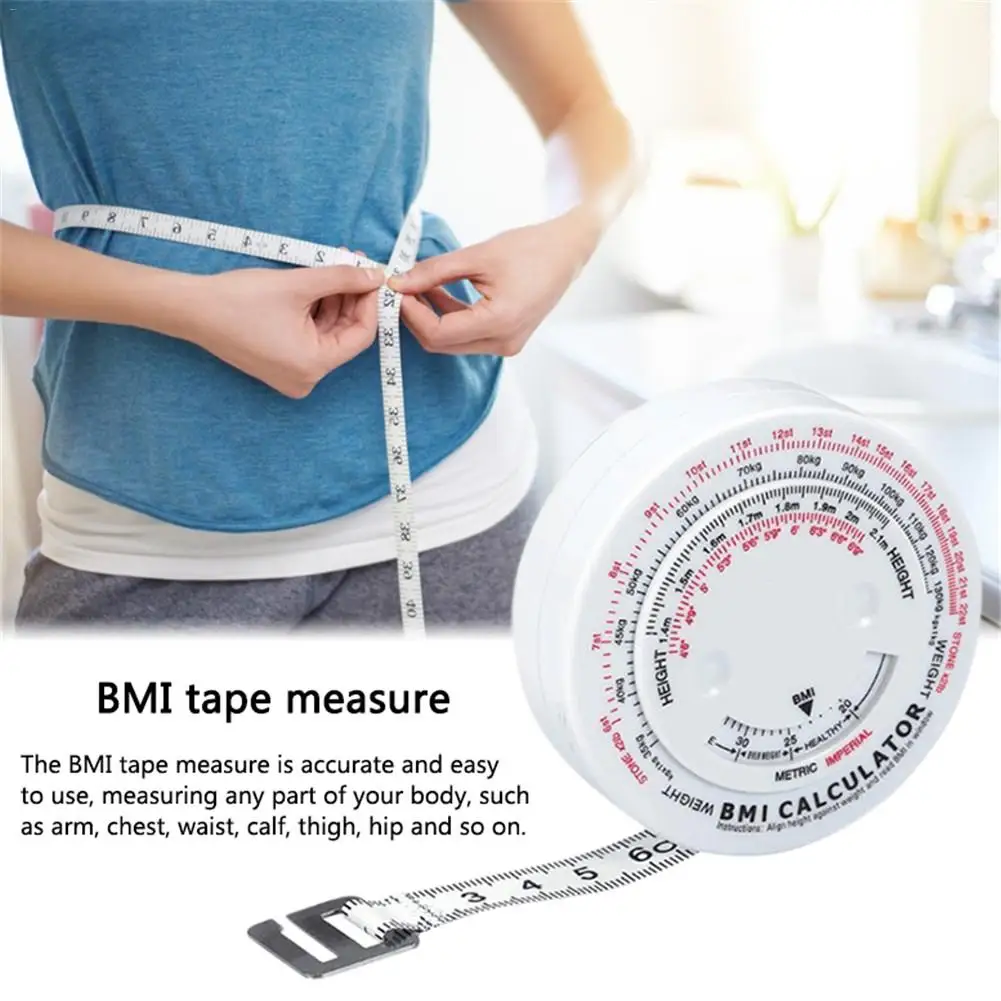 BMI рулетка измерительная лента для измерения жира тела 150 см выдвижной калькулятор талии измерительные инструменты для руки, груди, икры, бедра, бедра, Новинка