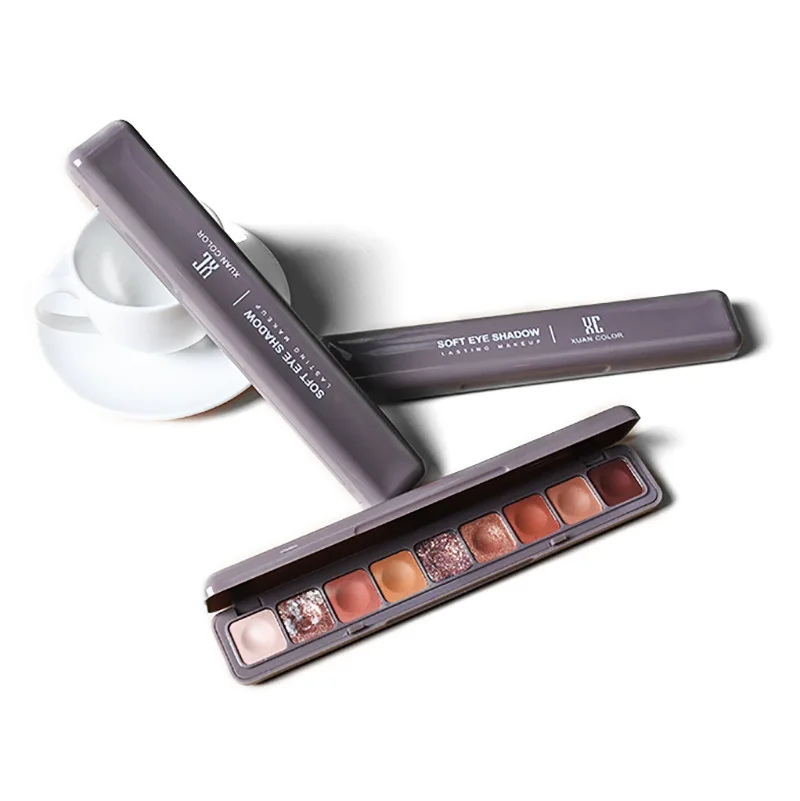 9 цветов тени для век с клавиатурой палитра теней большая вспышка матовая