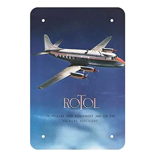 

nobrand Airplane Metal Tin Signs Wall Decor Retro Vintage Aircraft Sign House Cafe Snack Shop Bar Pub 8x12 Inch Wall Decor Sign