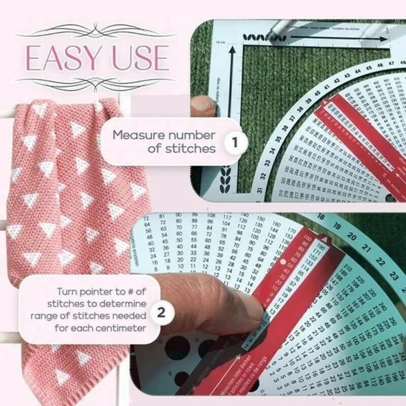 

Knitting Gauge Converter - Knitting Stitch Calculator and Counting Frame Ruler, Knitting Tools for Sweater Knitting - Knitting S