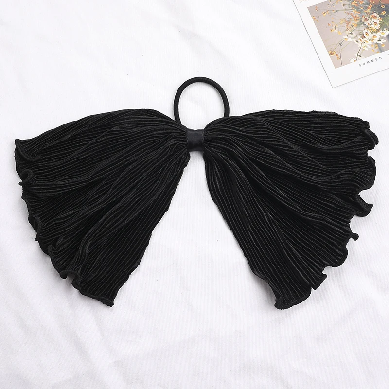 Женская однотонная повязка на голову с бантом эластичные резинки для волос