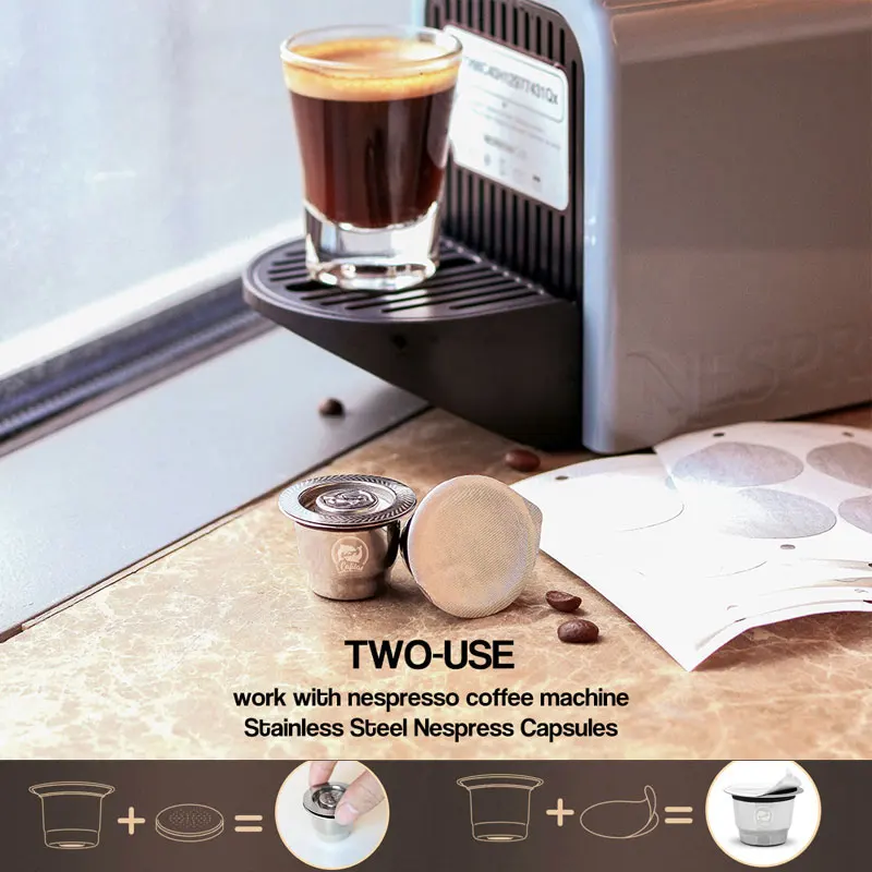 Усовершенствованная Кофеварка Crema капсулы для кофемашины Nespresso фильтры темпера