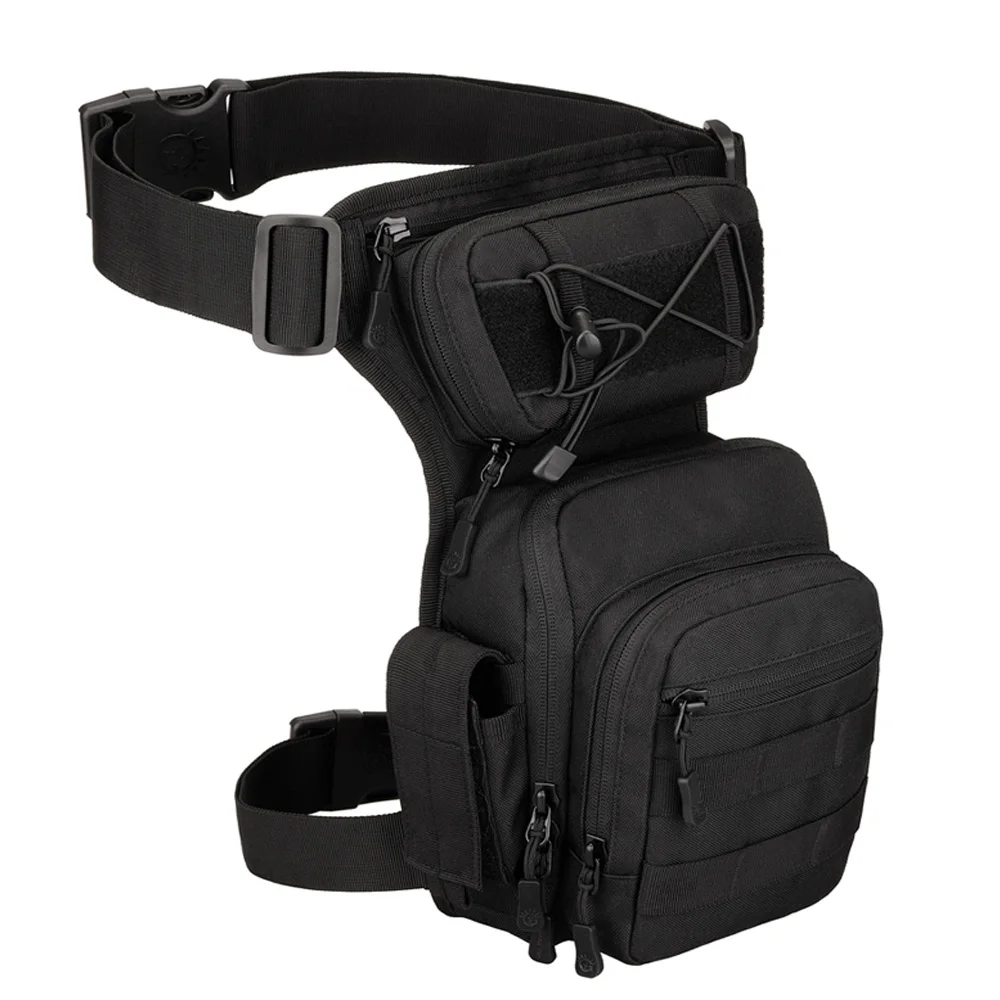 Outdoor Climbing Camo Tactical Leg Bag Unisex Millitary Nylon Combat Waist Bag Camping Hiking Fishing Sport Belt Pack images - 6