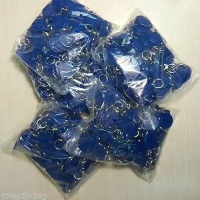 

50 pcs EM 4100/4102 Keychains 125Khz RFID Proximity ID Card Token Tags Key Fobs