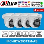 Сетевой видеорегистратор Dahua оригинальный IPC-HDW2531TM-AS 5MP POE Встроенный микрофон SD слот для карт памяти H.265 + возможностью погружения на глубину до 30 м ИК IP67 звездного неба, глазного яблока IP Камера 4 шт.лот