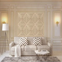 custom mural wallpaper classical 3d stereo wood grain wall lamp lattice fresco living room tv background wall papel de parede 3d