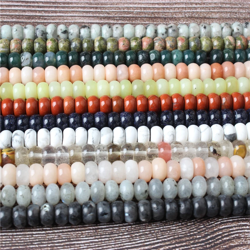 Модные ювелирные изделия Lanli натуральный камень с интервалом коллекция бусин