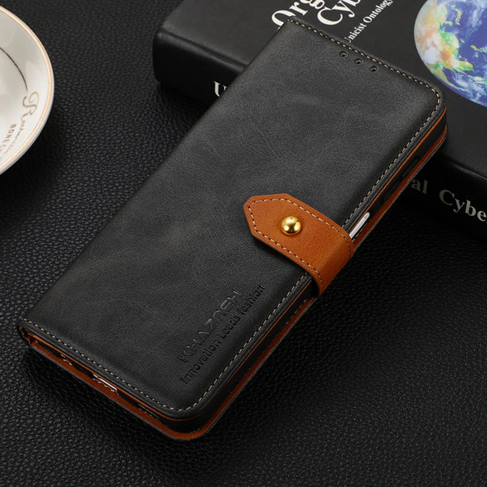 

For LG Velvet 2 Pro 2021 Luxury Flip Wallet Case LG Velvet 2 Pro Retro Leather Card Slot Book Funda for LG Velvet 2 Pro Case