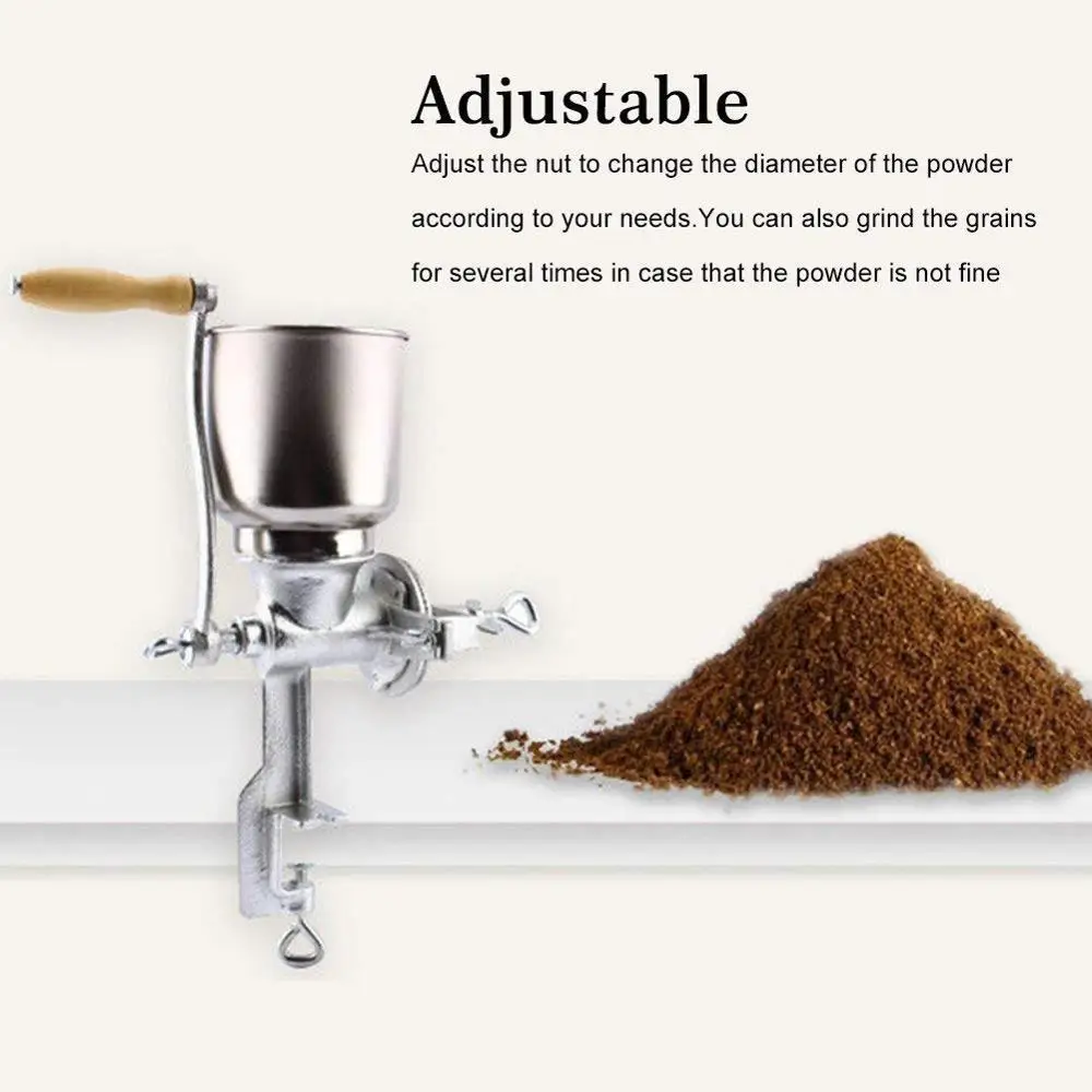 Ручная мельница для кукурузы измельчитель муки зерна пшеницы гайки дробилка