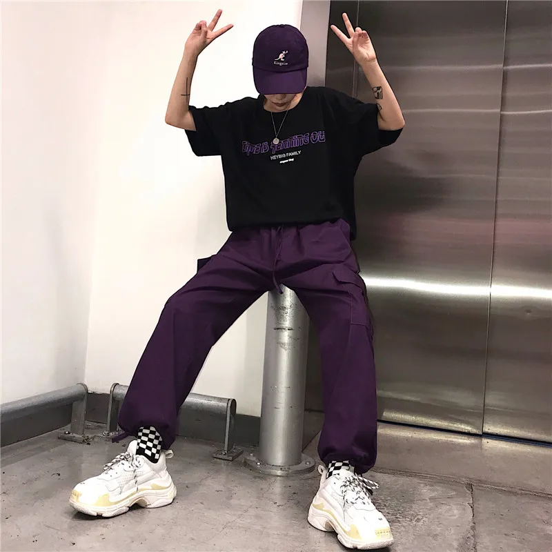 Хип хоп винтажные однотонные новые модные корейские хипстерские женские костюмы