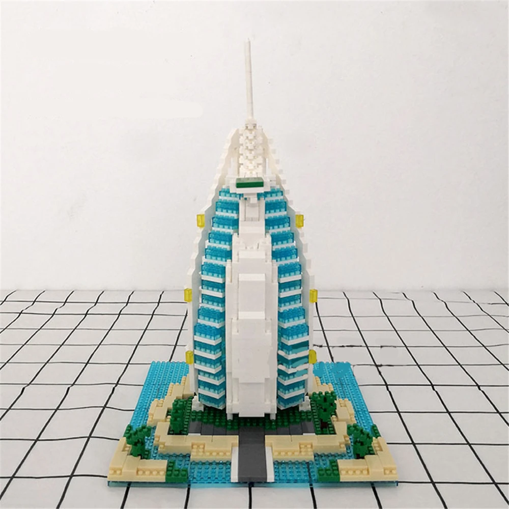 Набор строительных блоков YZ Diamond всемирно известных архитектурных моделей Burj Al