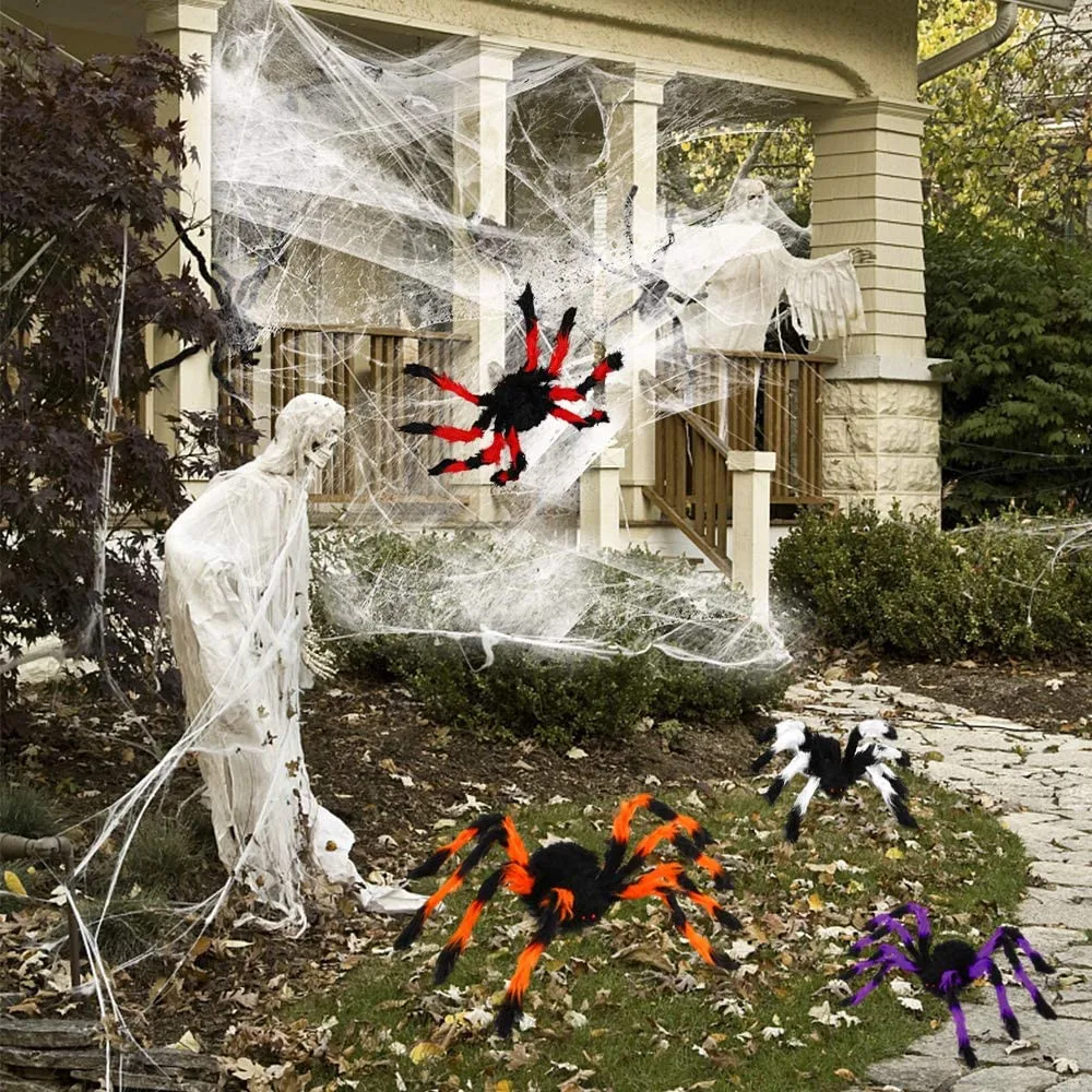 

1Pcs 30/50/75 CM Halloween Horror Tricky Props Fake Spider Model Simulation Toy Halloween Party Outdoor Indoor Yard Decorations
