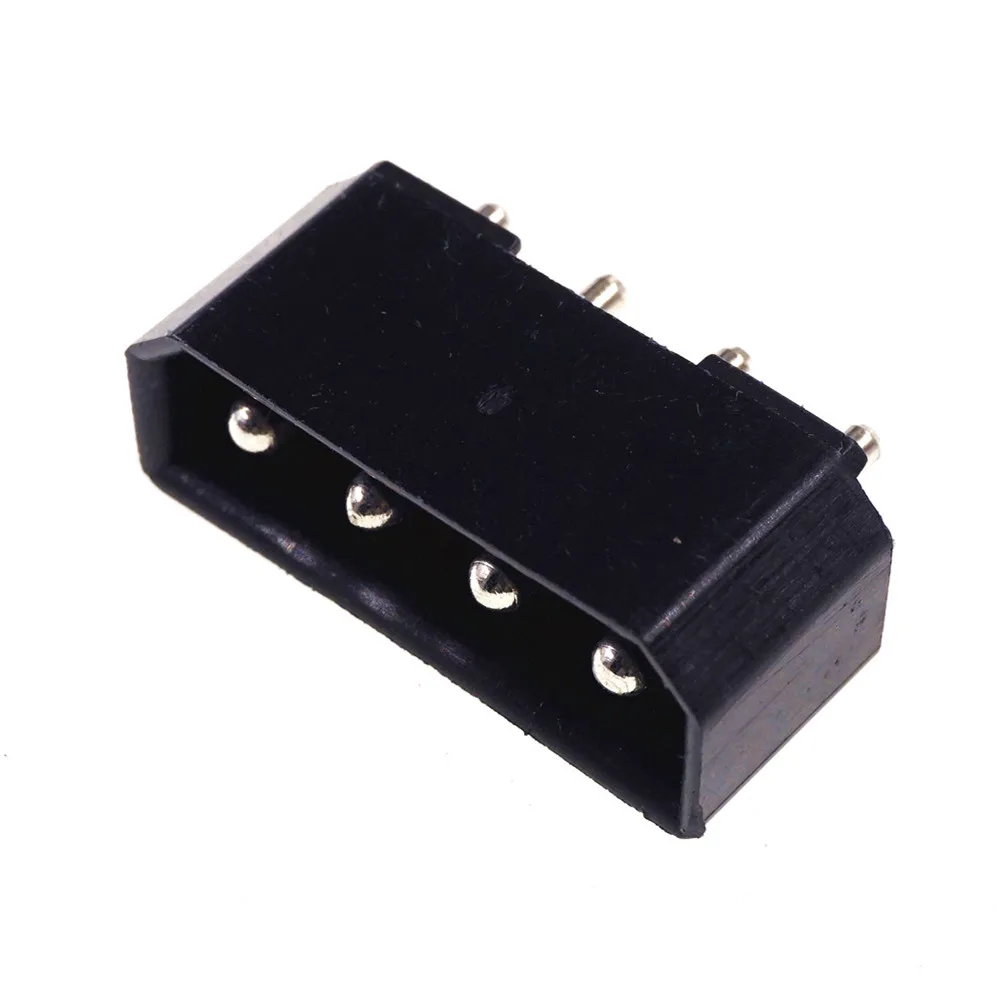 50 шт 5 08 мм 4 Pin D форма вафли контактный штырь вертикальный PCB 8981 IDE ATX / EPS разъем