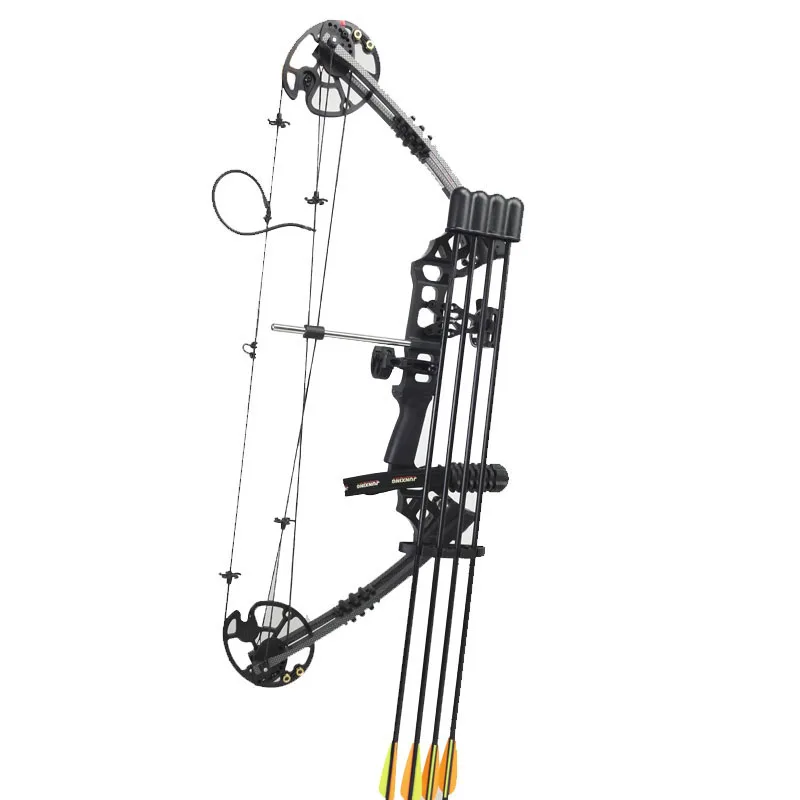 20-70lbs Archery Compound Bow Set 320 fps Right Hand For Hunting Shooting with Peep Sight Stabilizer Arrow Rest Sling Quiver | Спорт и